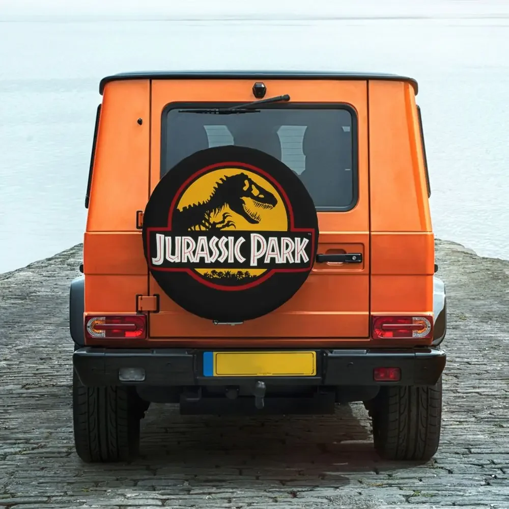 Maßgefertigter Jurassic Park Reserverad-Schutz 4WD 4x4 RV Sci-Fi Dinosaurier für Toyota RAV4 Prado 14" 15" 16" 17" Zoll – Detail 37