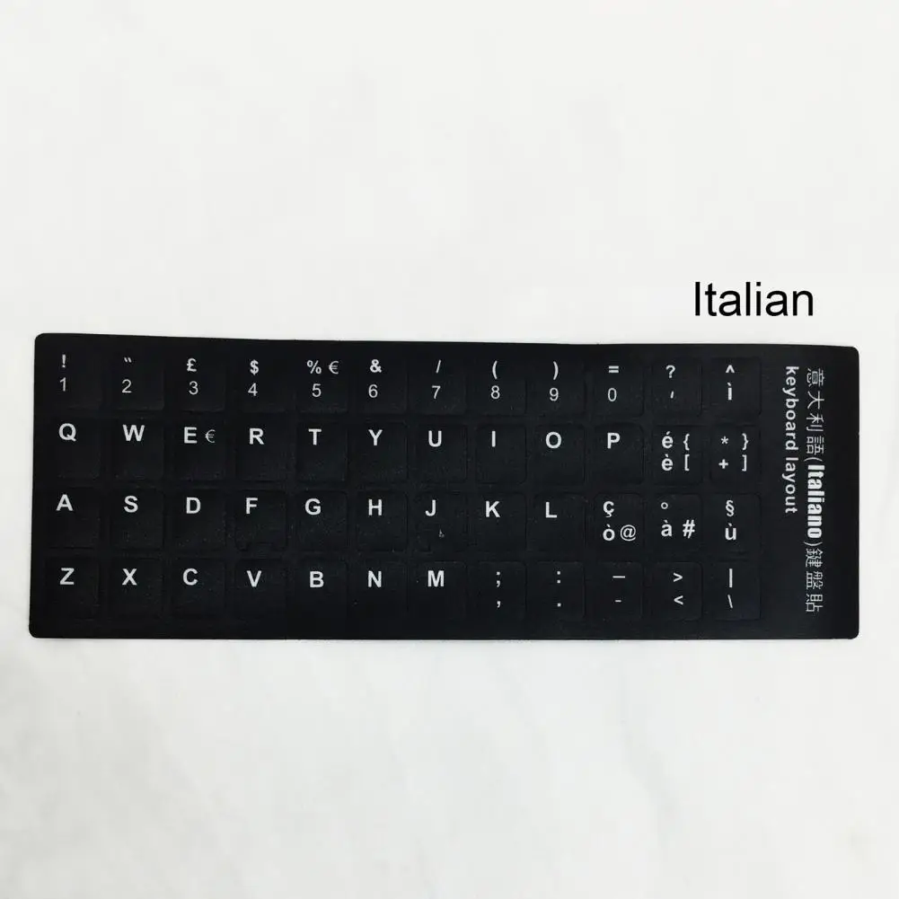 Keyboard Stickers Letter Alphabet Layout Russian/Portuguese/Japanese Universal Keyboard Sticker Keyboard Paster Language Sticker