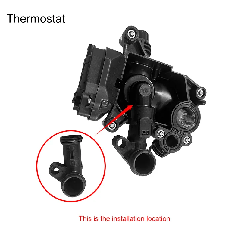 Car Thermostat Fits for Bmw 1 2 3 4 5 6 7 Series F20 F21 F23 F30 E60 G31 Engine Thermostat Housing Water Pipe 11537644811