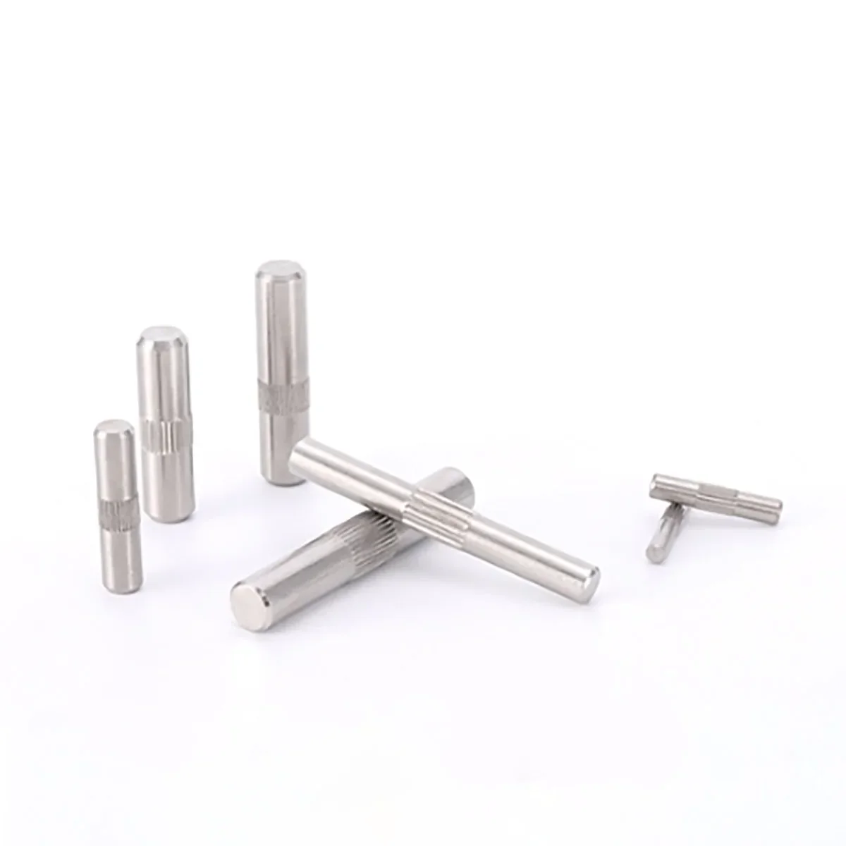 M2-M6 304 Stainless Steel Middle Knurled Pin Hinge Locating Pin Toy Connecting Rod Pivot Pin