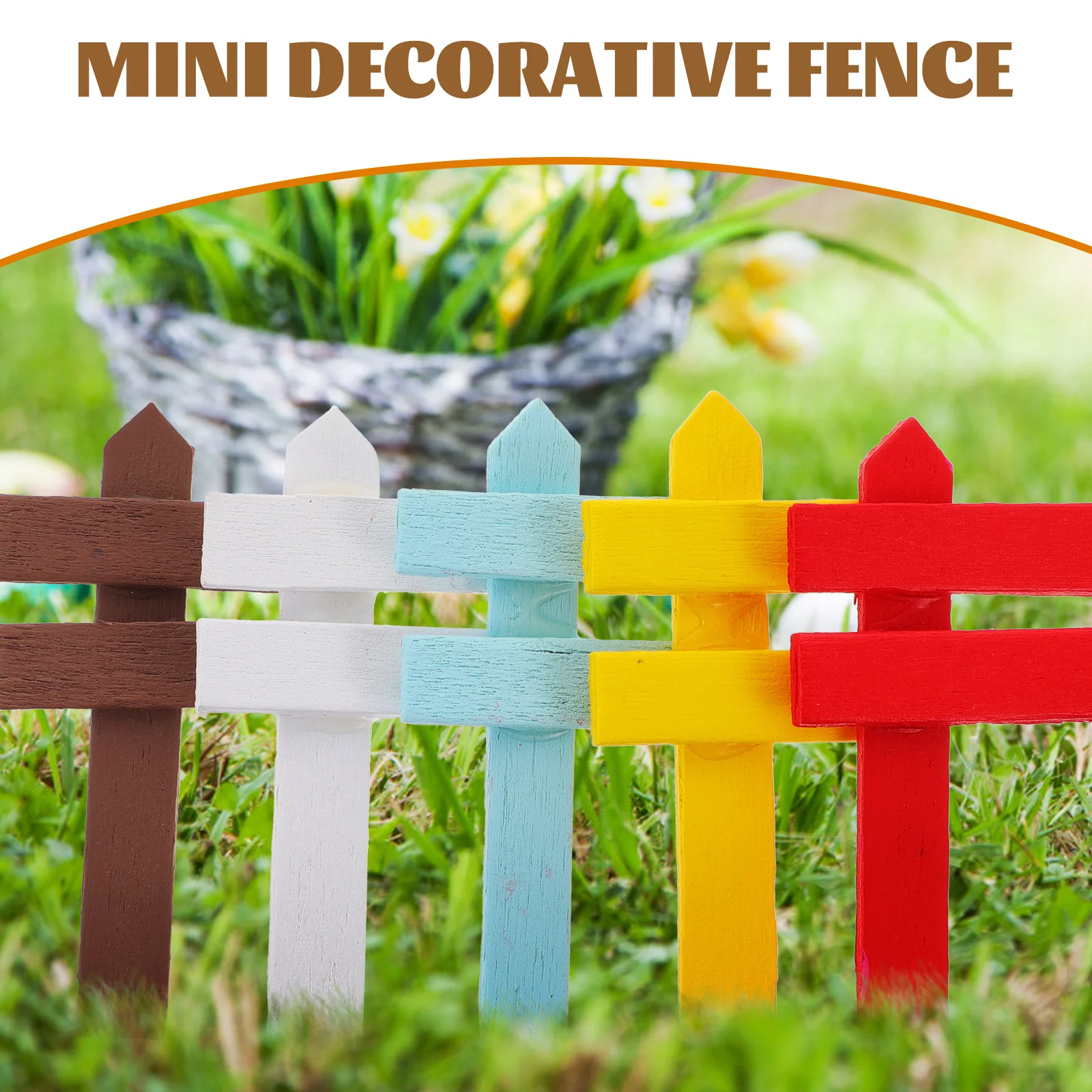 25 Stücke Miniatur Holzzaun Mini Haus Zubehör Exquisite Handwerkskunst Garten Werkzeug Requisiten Haus Mini Spielzeug Miniatur Werkzeug