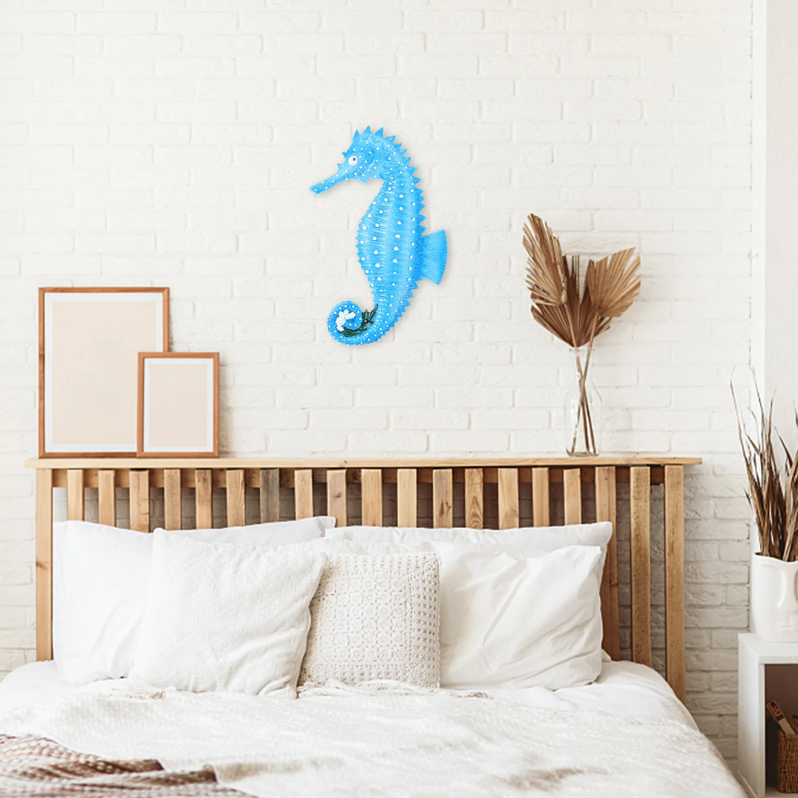 

Seahorse Wall Art Decoration Resin Seahorse Home Decor Indoor Outdoor Hanging Decorative Statue Room Animal Wall Hanging Garden
