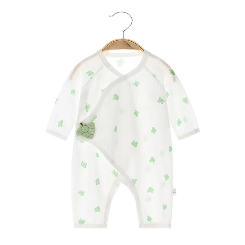 

Summer Newborn Jumpsuit Baby Ultra-Thin Boneless Clothes Rompers Long Sleeve Baby Summer Pure Cotton Air Conditioning Clothes