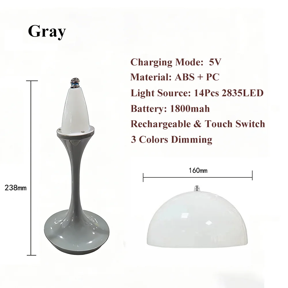 KFV Tafellampen 3 Kleuren Stoffen Lampenkap Design LED Dimbaar USB Oplaadbare Bureaulamp Slaapkamer Nachtkastje Leeslamp Decoratie wirreless desk lamp lesenaarlamp tafel lamp reading lamp oplaadbare