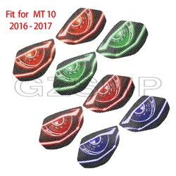 fit For Yamaha MT-10 MT10 2016 2017 Motorcycle Front Fairing Headlight Sticker Decoration Guard Head light Stickers