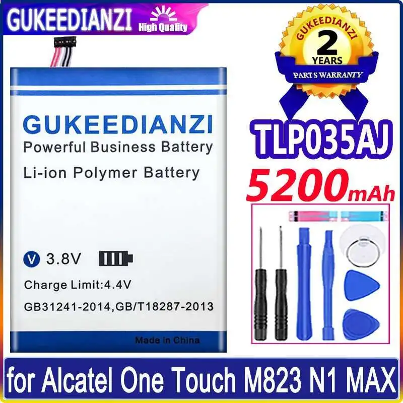 

Mobile Phone Battery TLP035AJ 5200Mah For Alcatel One Touch M823 N1 Max