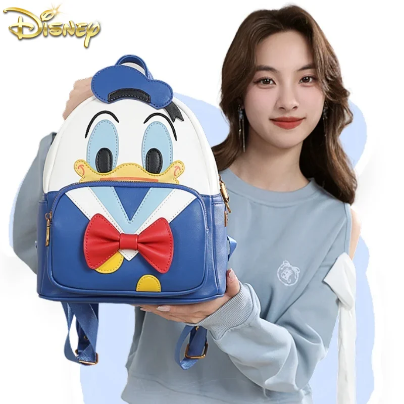 

New Disney Donald Duck Cosplay Backpack Anime Cartoon Backpack Children'S Satchel Cute Cartoon Character School Kids Bags Gift