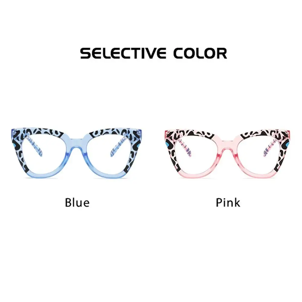 Fashionable Anti Blue Light Computer Glasses Ultra-light Big Myopia Glasses Frame Transparent Vision Care for Women Girls