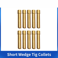 10PCS Wedge Tig  Electrode Collet 1.0MM  1.6MM 2.4MM 3.2MM Length Argon Welding Consumable For WP17/18/26 Torch
