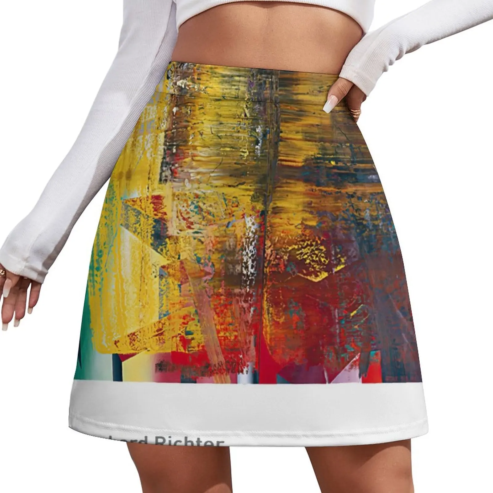 Gerhards Abstract Cover Mini Skirt Female skirt women's skirt 2026 trend womens skirts korean style clothing Mini