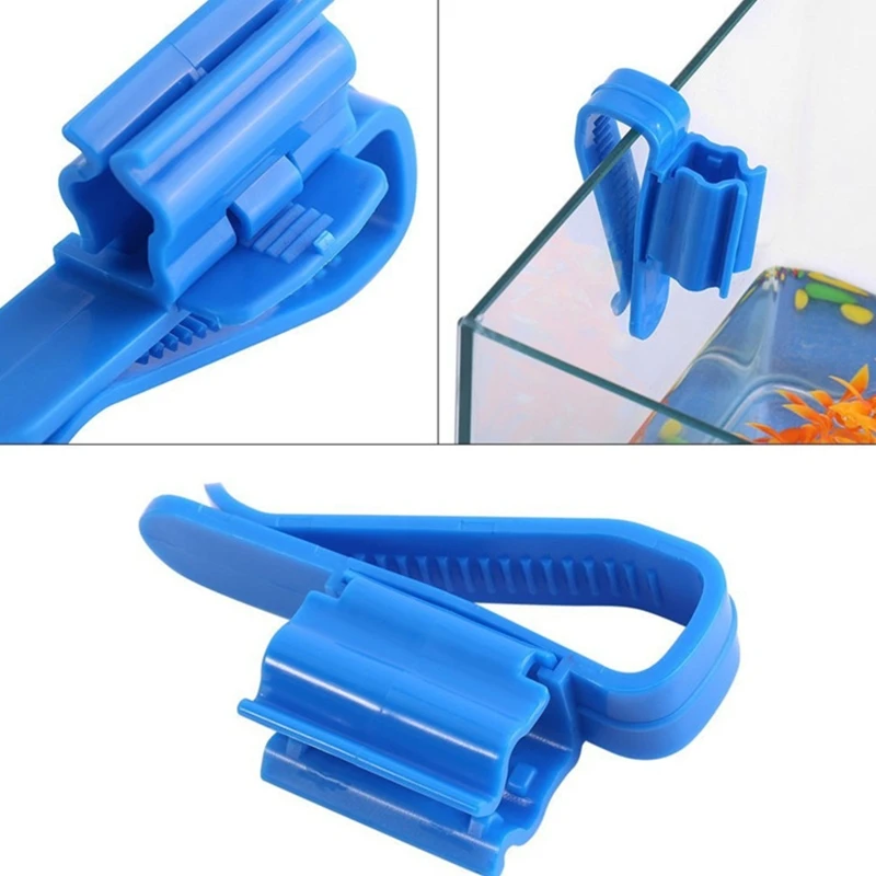 Paquete 2 peces para Clip montaje tanque, soporte para manguera tubería agua, abrazadera ajustable plástico