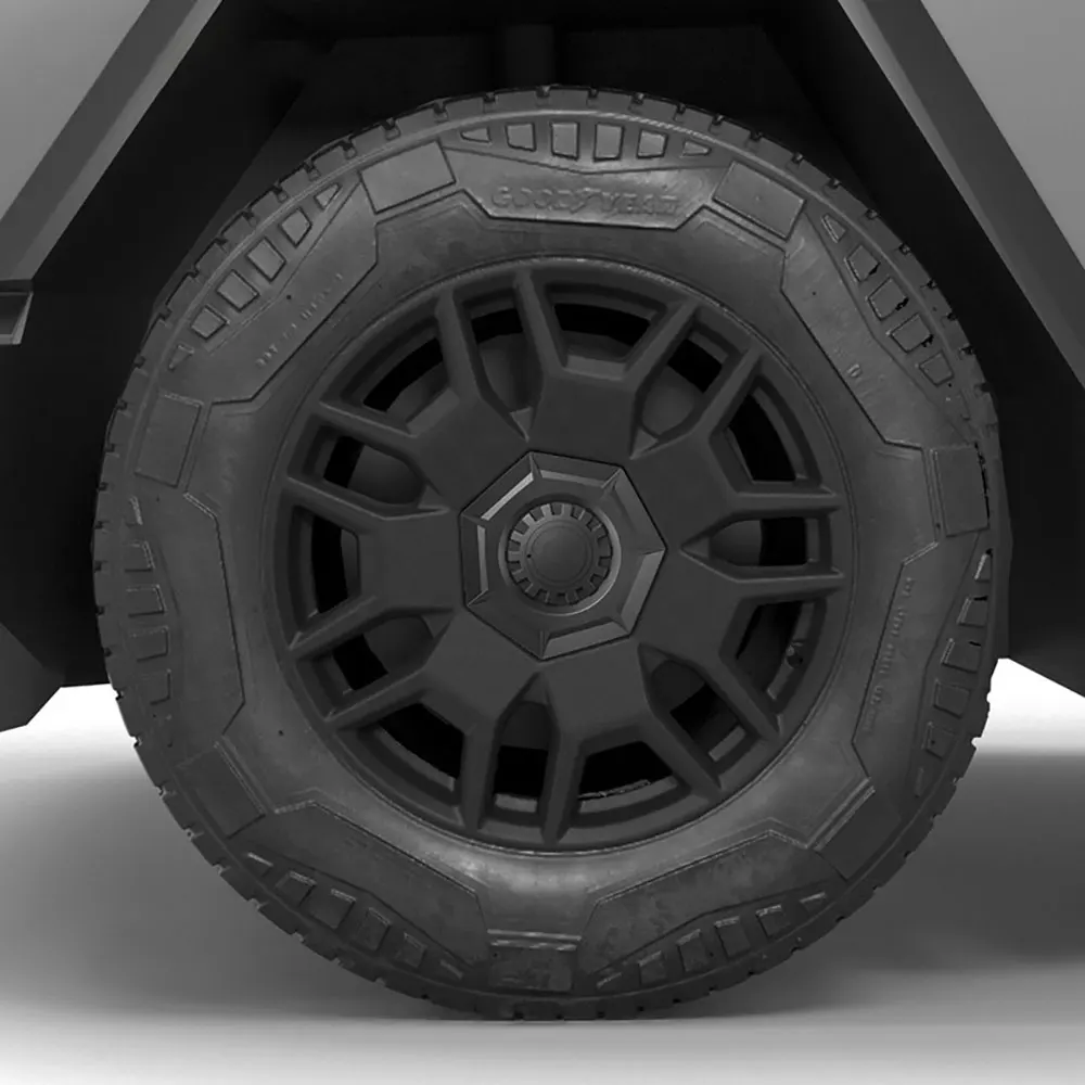 

For Tesla Cybertruck 2024 2025 Wheel Hub Center Cover ABS Decoration Wheel Cap Cover Kit Car Exterior Accessories 4pcs
