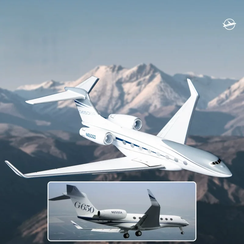

1:200 Scale 16cm G650er Business Aircraft Diecast Alloy Finished Airplane Prototype With Base Collection Decoration Display Toys
