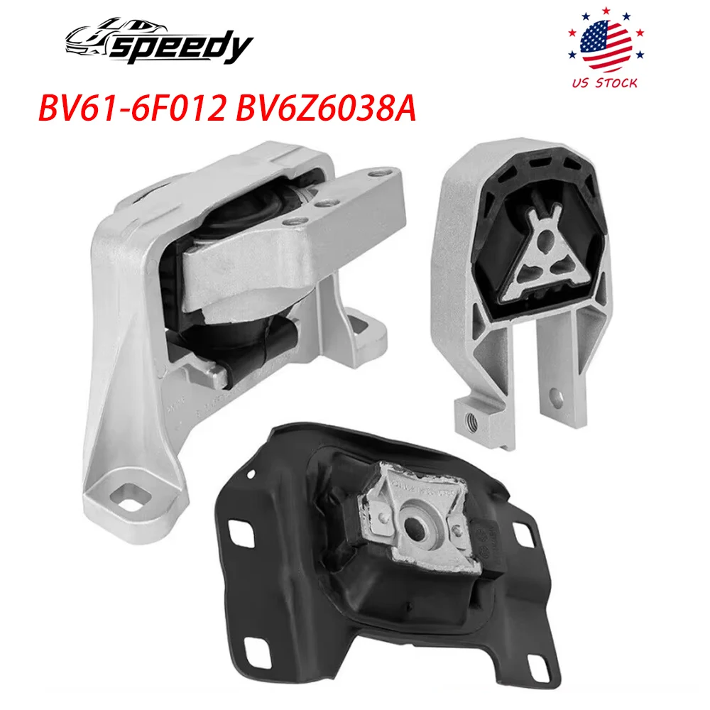 BV61-6F012 BV6Z6038A 3 قطعة محرك المحرك و ناقل الحركة جبل مجموعة ل 2013-2016 فورد إسكيب 2.0L 2.5L L4 EJ7Z6038A CV6Z-6068A