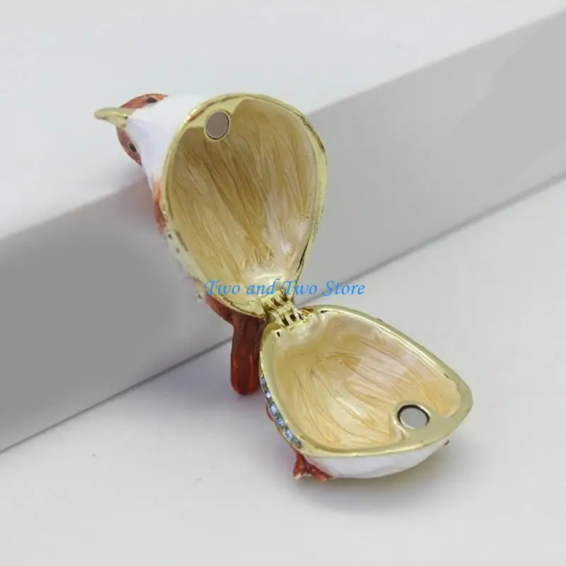 

Hx6f портативные ювелирные украшения для воробьев для колец Серьги Стильная коробка дисплея аксессуаров