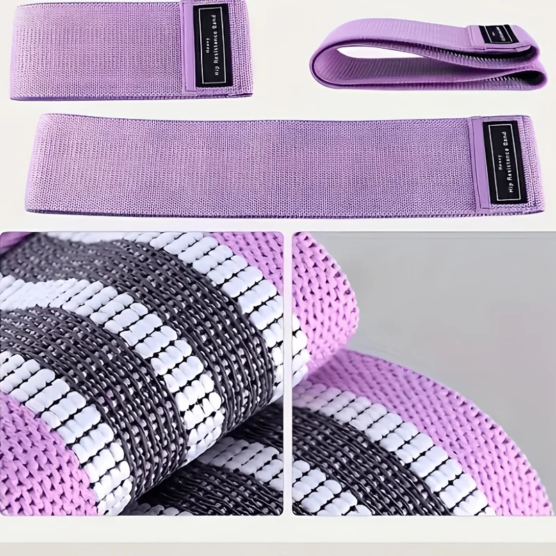Fabric Resistance Band Set, Hip Circular Training Band, Suitable for Squats, Yoga, Gluteal Muscle and Leg Exercises