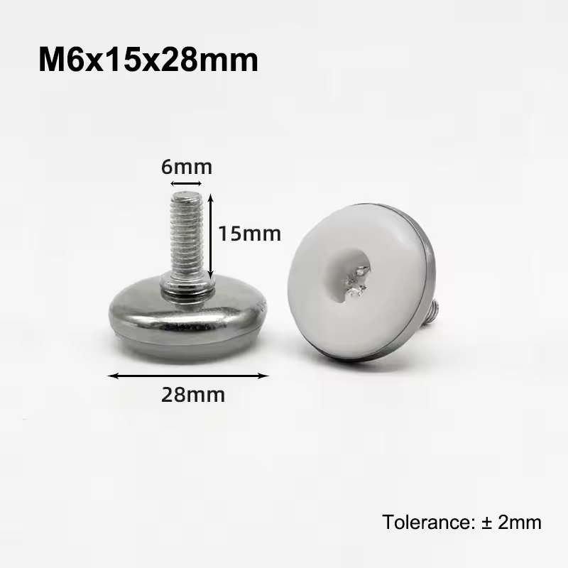 M6 M8 Leveling Foot Screw On Type PP Plastic Furniture Table Chair Sofa Leg Anti-slip Feet Adjustable Leveler Base Bolt Pad - Image 16