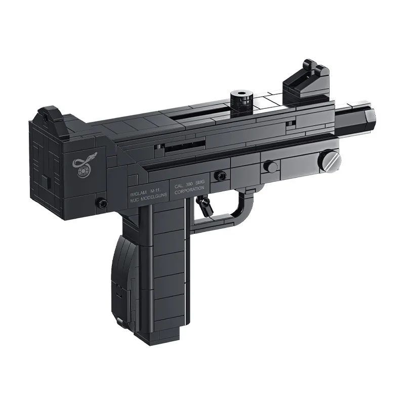 Technical Military Gun Model Bricks Series G18 M92 M1911 Desert Eagle Pistol PPK Building Blocks Kit Toys for Boys Man Kids Gift