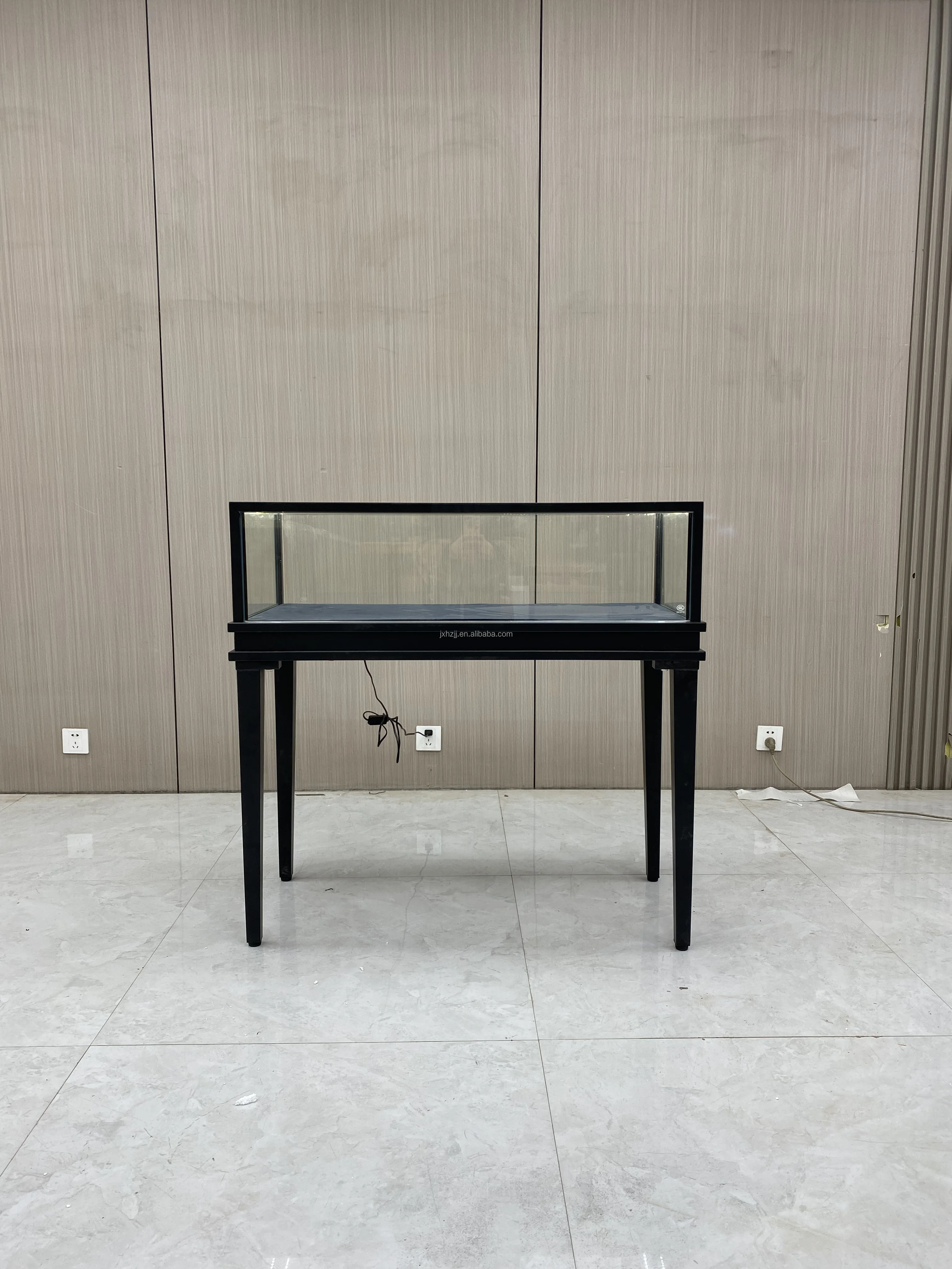 Customization.Hongzhan Easy Installation Removable Glass Jewellery Display Cabinet for Shopping Mall Jewelry Store Kiosk Counter