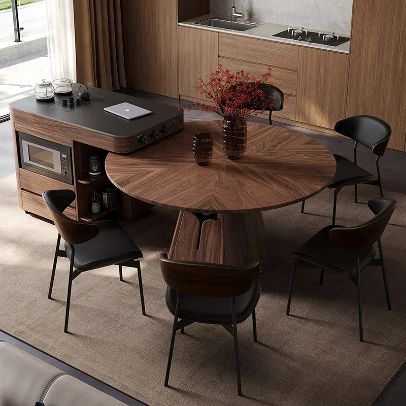 Round Luxury Dining Table Kitchen Nordic Study Modern Designer Dining Table Service Restaurant Mesas De Comedor Salon Furniture