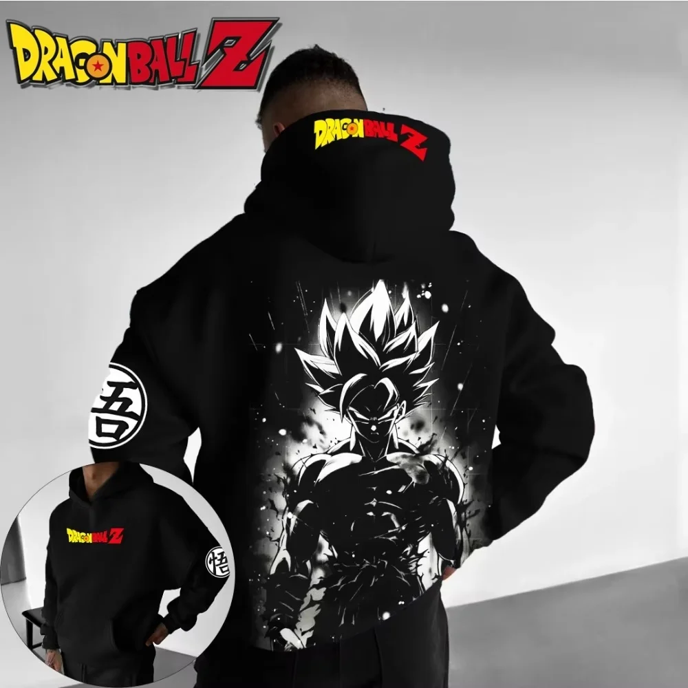 

Dragon Ball Men's Hoodie Sweater Goku Kakarot Japanese Anime Men and Women Long Sleeve Hip Hop Autumn and Winter Hoodie Unisex