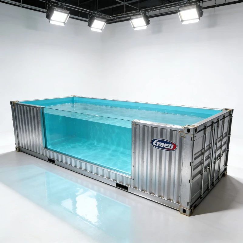 Rustproof Heavy-Gauge Steel Container Pool Steel Structure High Quality Outdoor Above Ground Container Swimming Pool for Villa