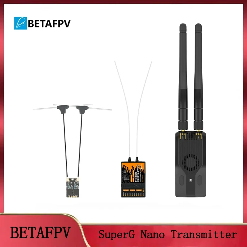 

Передатчик BETAFPV SuperG: ELRS V3.3, разнообразие двухчастот, 2,4 ГГц ISM — для приемников SuperD/SuperP (запасная часть)