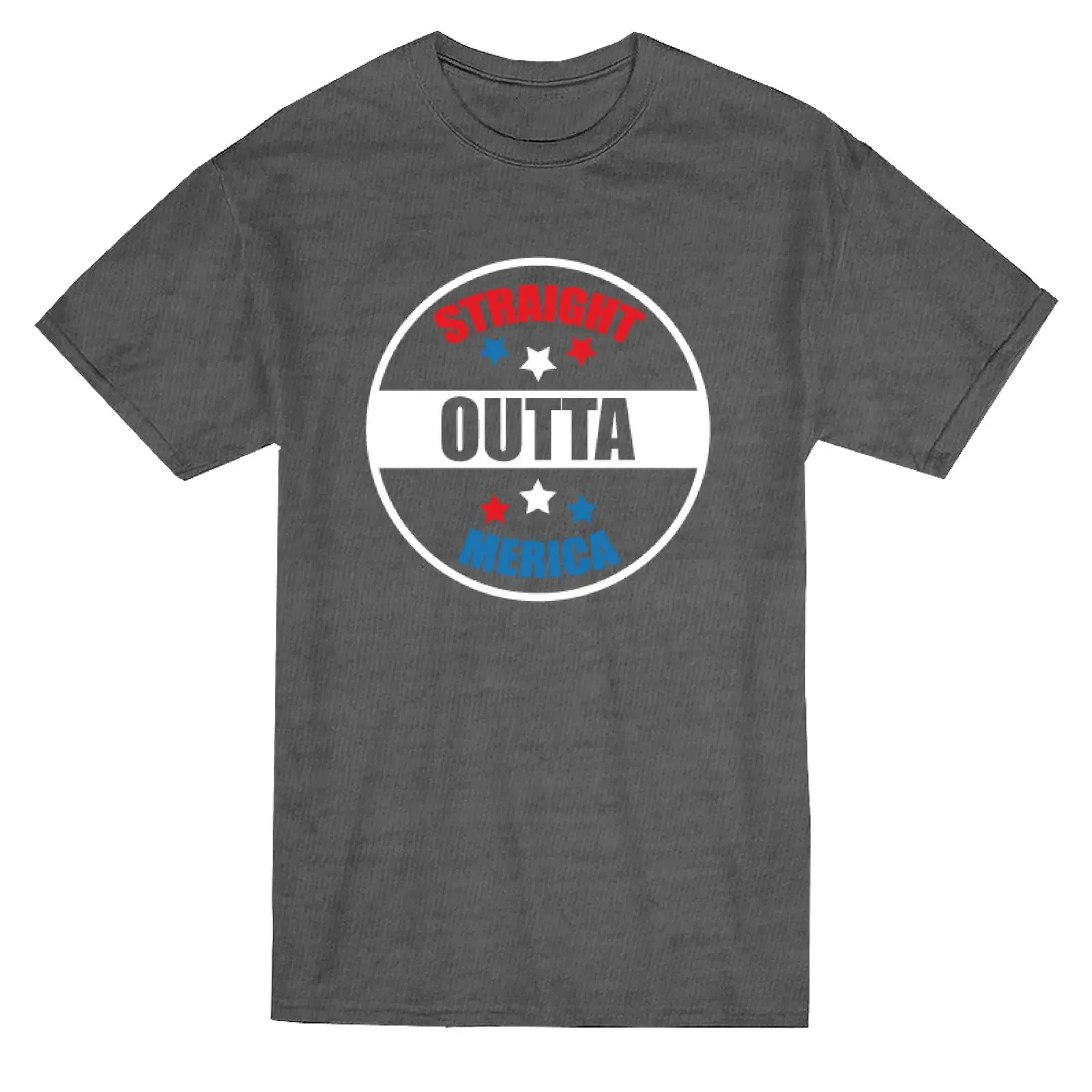 Straight Outta Merica Funny USA Graphic T-Shirt. Summer Cotton O-Neck Short Sleeve Mens T Shirt New S-3XL