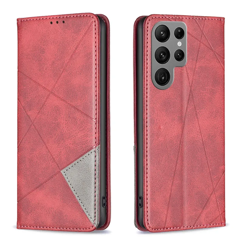 On For Samsung Galaxy S25+ Case Magnetic Wallet Leather Flip Phone Cover For Samsung S25 Ultra S24 S23 FE S22 Plus 5G Cases Capa
