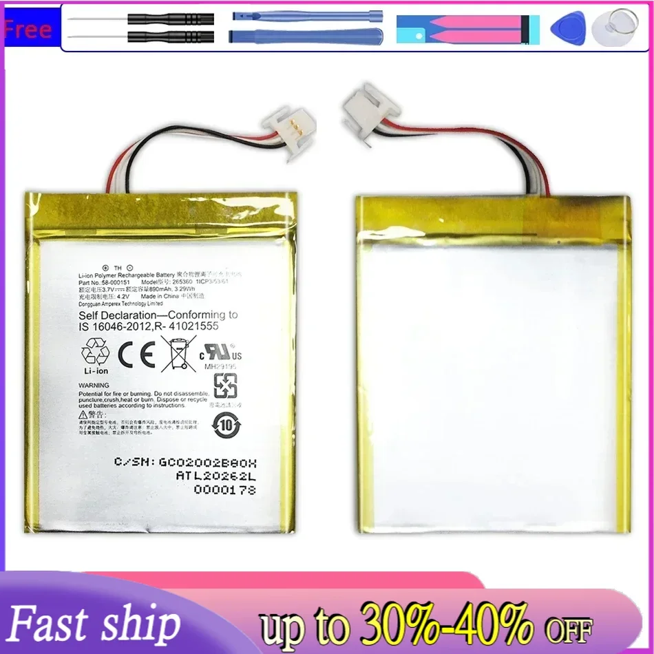 890Mah Replacemeny Battery For Amazon Kindle 7 7Th Gen 6