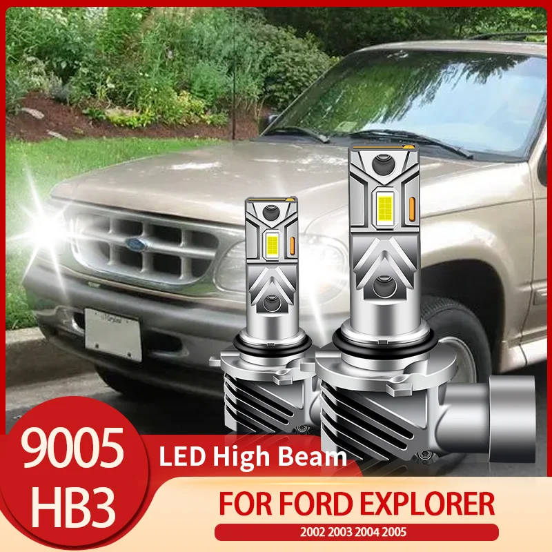 2 pezzi CANbus 6500K 60W 20000LM fari a LED luci abbaglianti lampadine bianche HB3/9005 per Ford Explorer 2002 2003 2004 2005