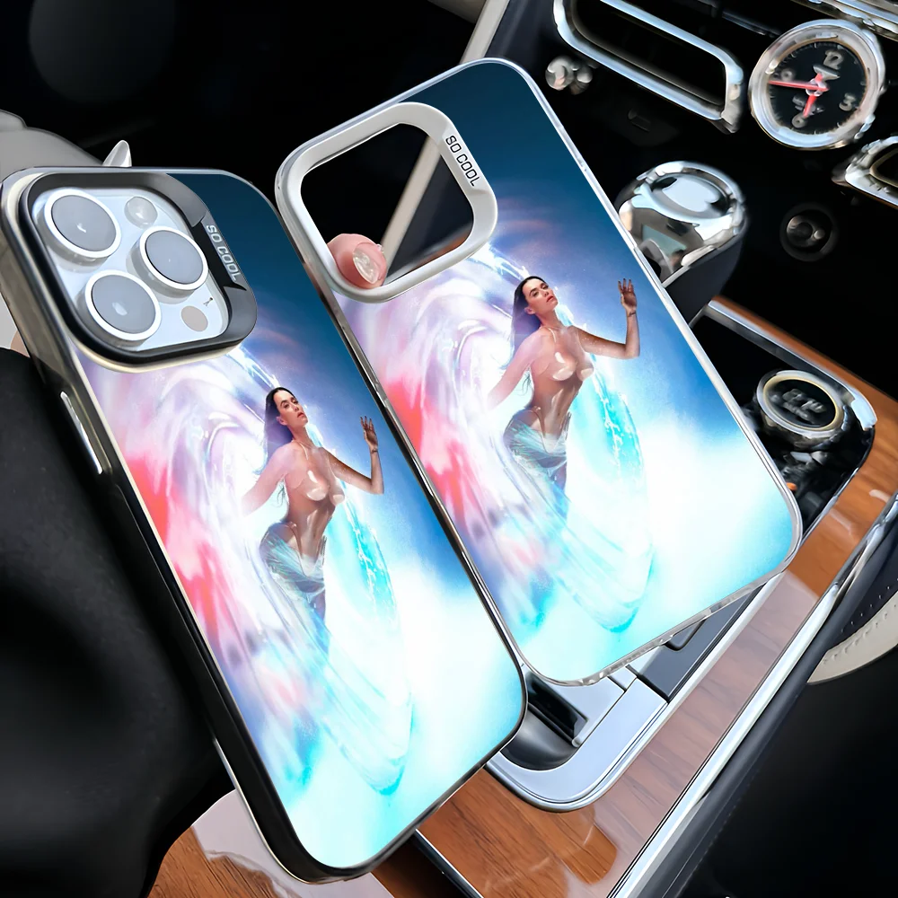 Epc Singer K-Katy Perry Phone Case IMD Phone Case For iPhone 16 15 14 13 12 11 Pro Max Plus Color Silver Cover