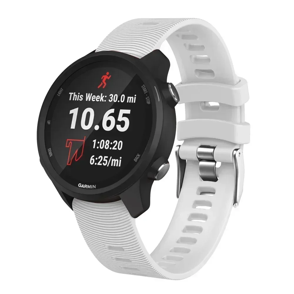Uhrenarmband für Garmin Forerunner 245/245M/Vivoactive 3, weiche Silikon-Smartwatches, Bands für Forerunner 645 Sport-Armbänder