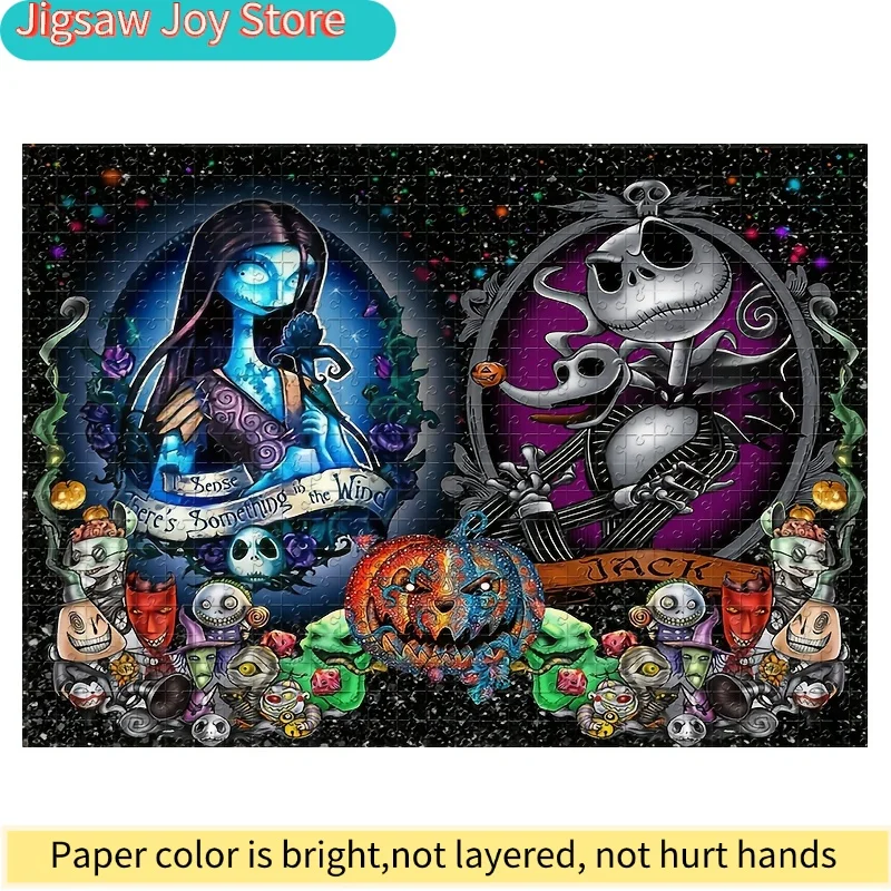 

[Открыто] 2D-пазл-мозаика ручной работы с персонажами мультфильма «Карнавал кошмаров», Джеком и Салли. Зал