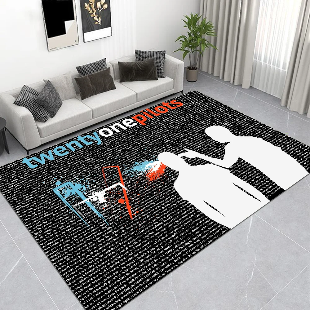 Twenty One Pilots Floor Mat Retro Multiple Choice Living Room Kitchen Rug Non-Slip Modern Home Decor