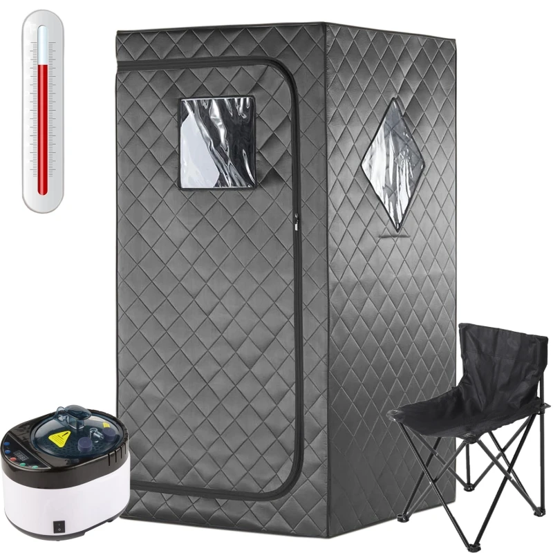 Sauna Box Portable Sauna for Home Full Size Steam Sauna with 4L 2000W Steamer and Remote Control Personal Steam Room for Spa