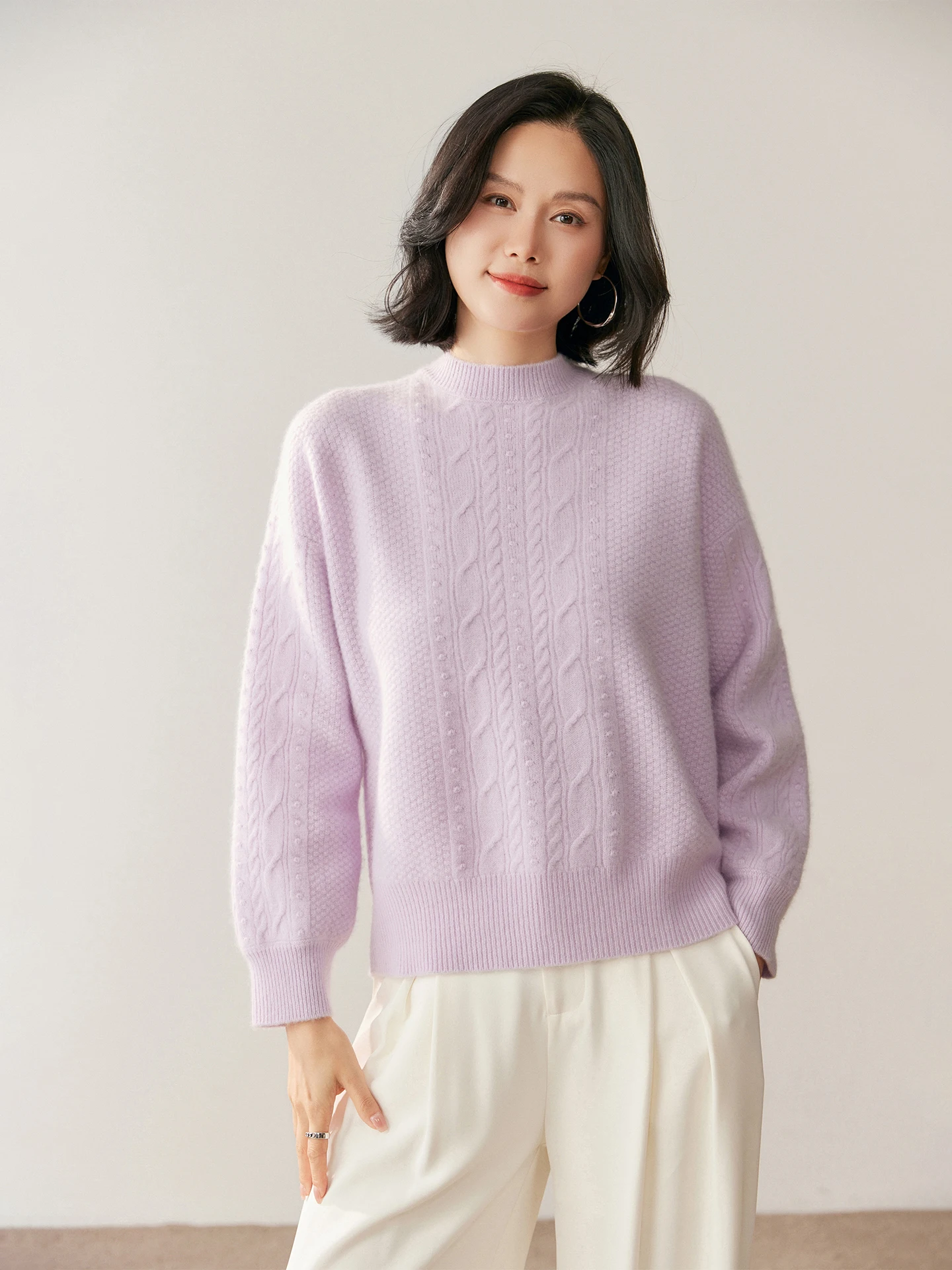 

Пуловер из 100% чистого кашемира, женский свитер с круглым вырезом, вязаный однотонный однотонный повседневный элегантный топ высокого качества, мягкий комфорт