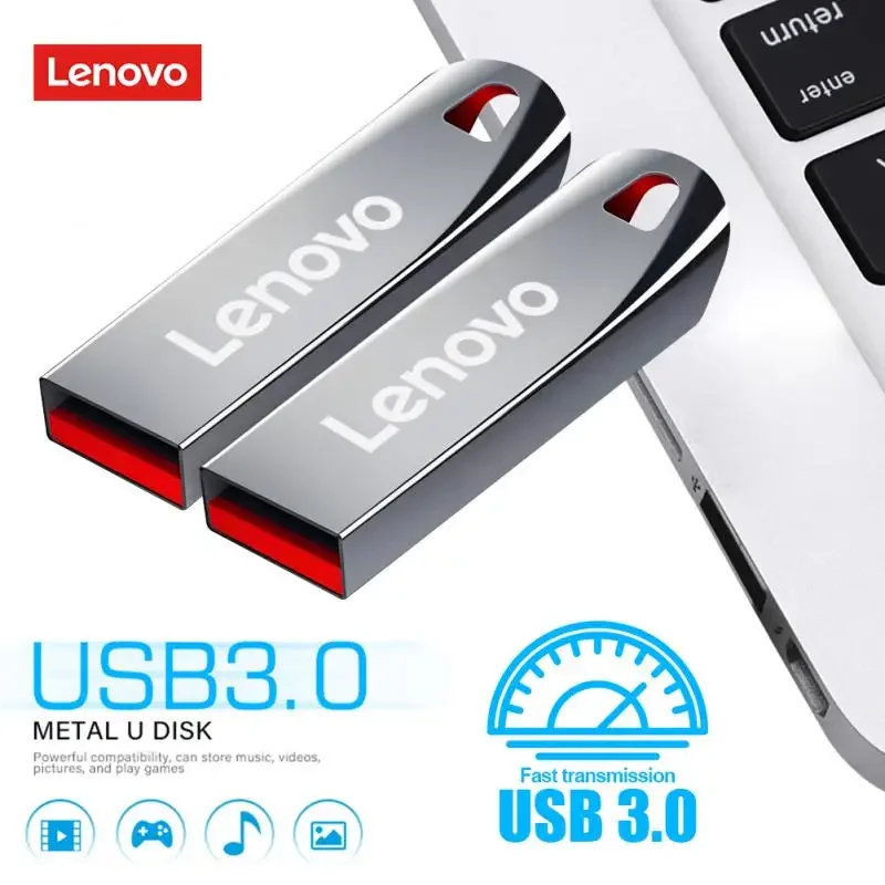 Lenovo 1TB USB 3.0 metalowa pamięć Flash 2TB 512GB 256GB 128GB