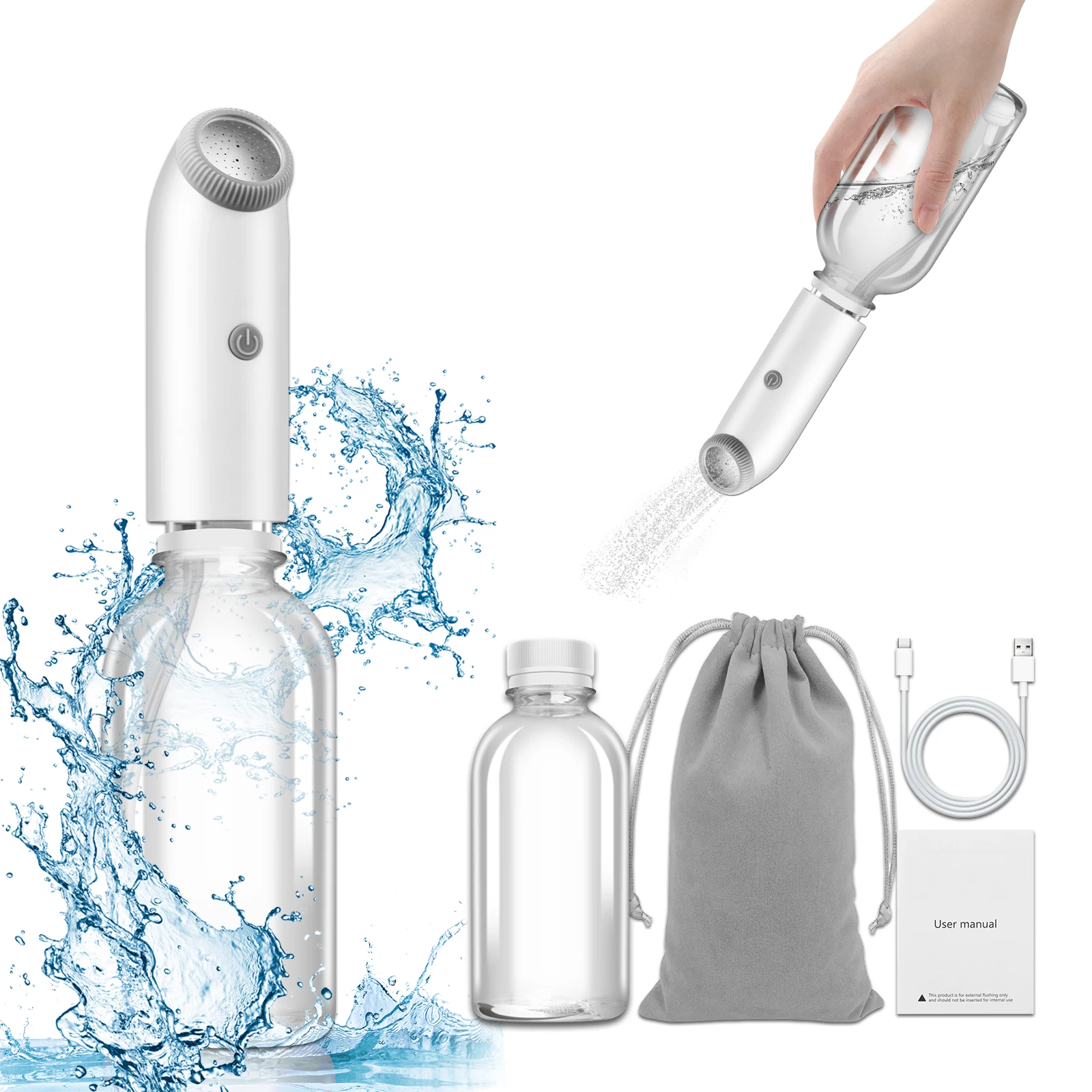 USB Rechargeable Portable Handheld Butt Washer Portable Electric Travel Bidet Rechargeable Personal Bidet Sprayer for Women Baby