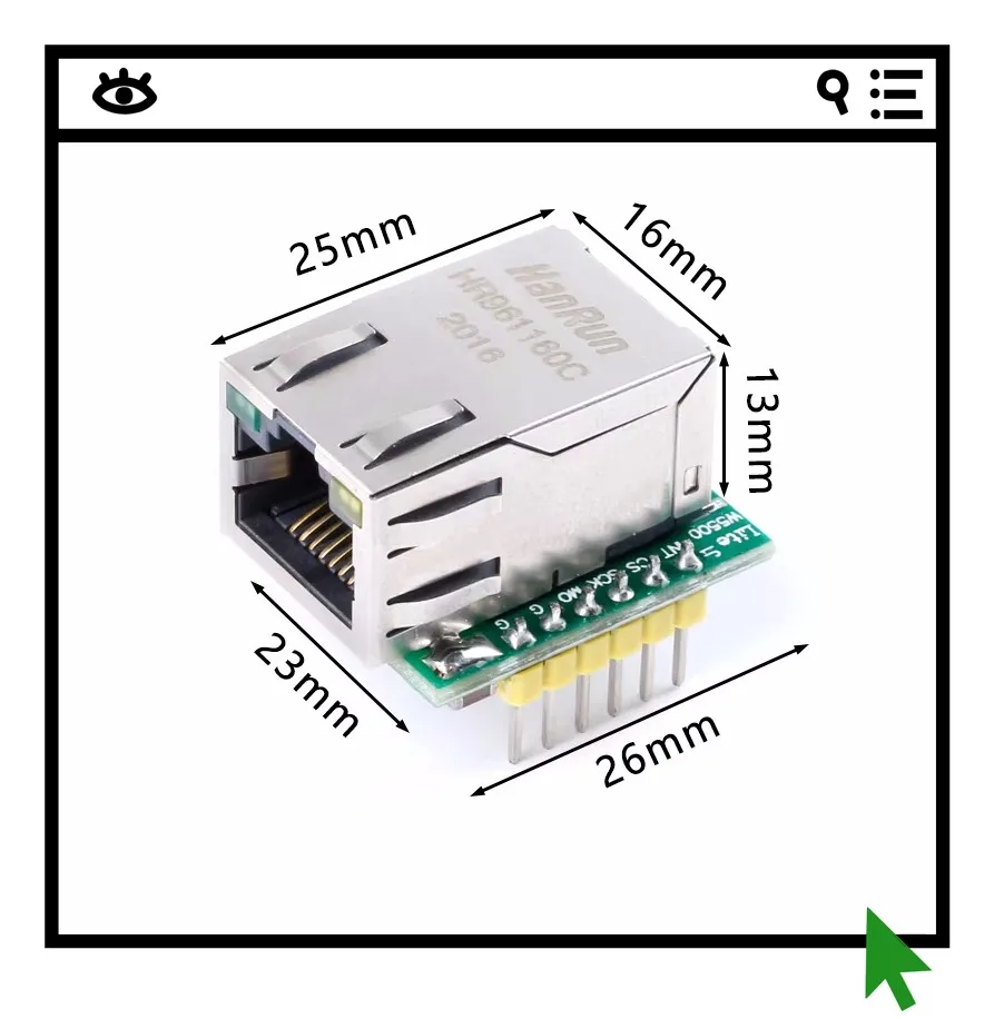 

Модуль Ethernet W5500 (Lite) совместим с WIZ820io RC5 IoT.