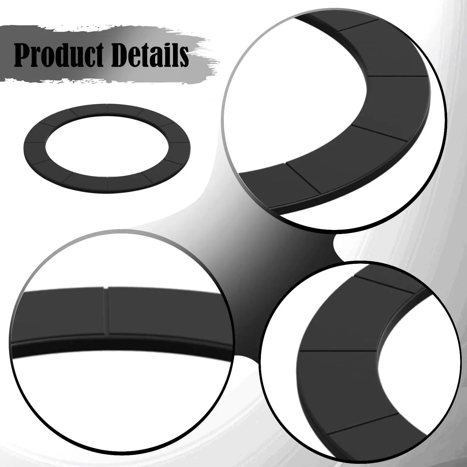 Mat for, Spring Cover, Accessories for, Universal Waterproof Replacement Mat Black