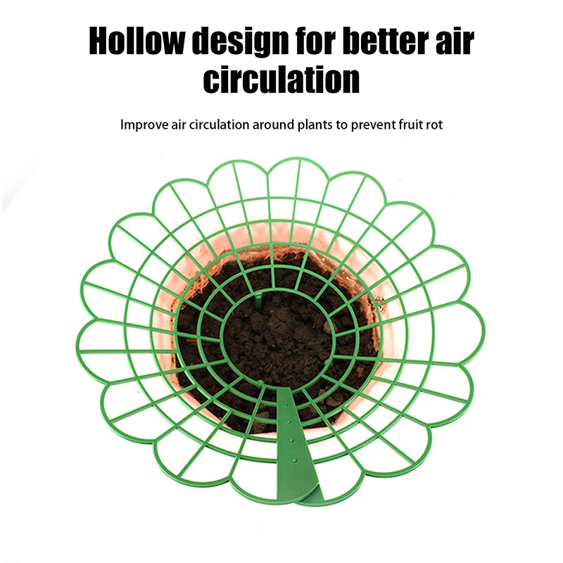 Suportes de planta de morango com pernas resistentes, Morango Crescendo Racks, Protector Frame Holder Cage, Mold Rot Dirt, 1Pc