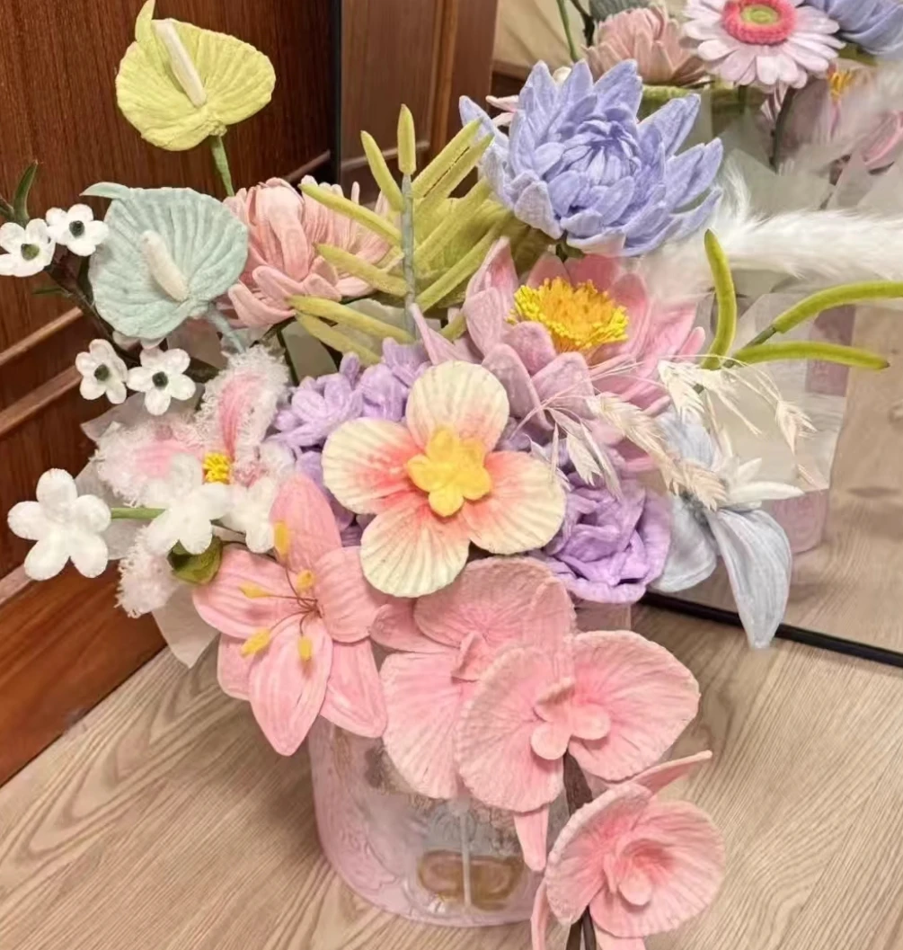 Wedding gifts for newlyweds, twist sticks, hug buckets, bouquets, hand-woven DIY materials, homemade products for best friends