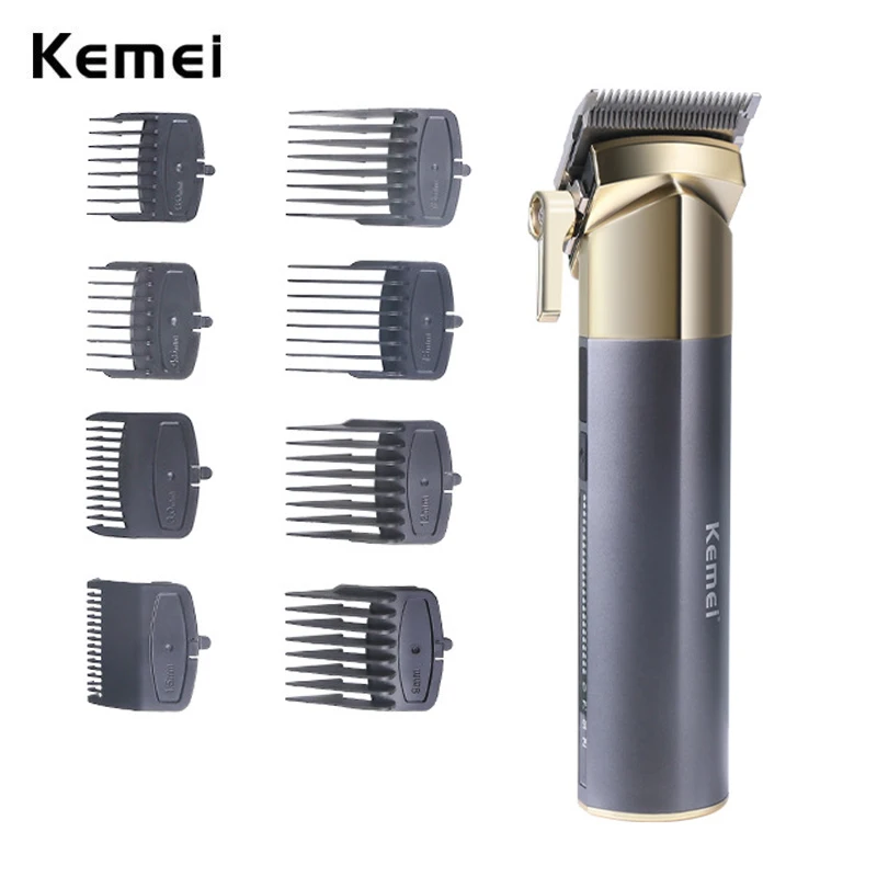 

Kemei Professional Powerful Hair Clippers Rechargeable Cordless Fade Hair Cutting Trimmer Barber Cutter Blends Haircut Machine