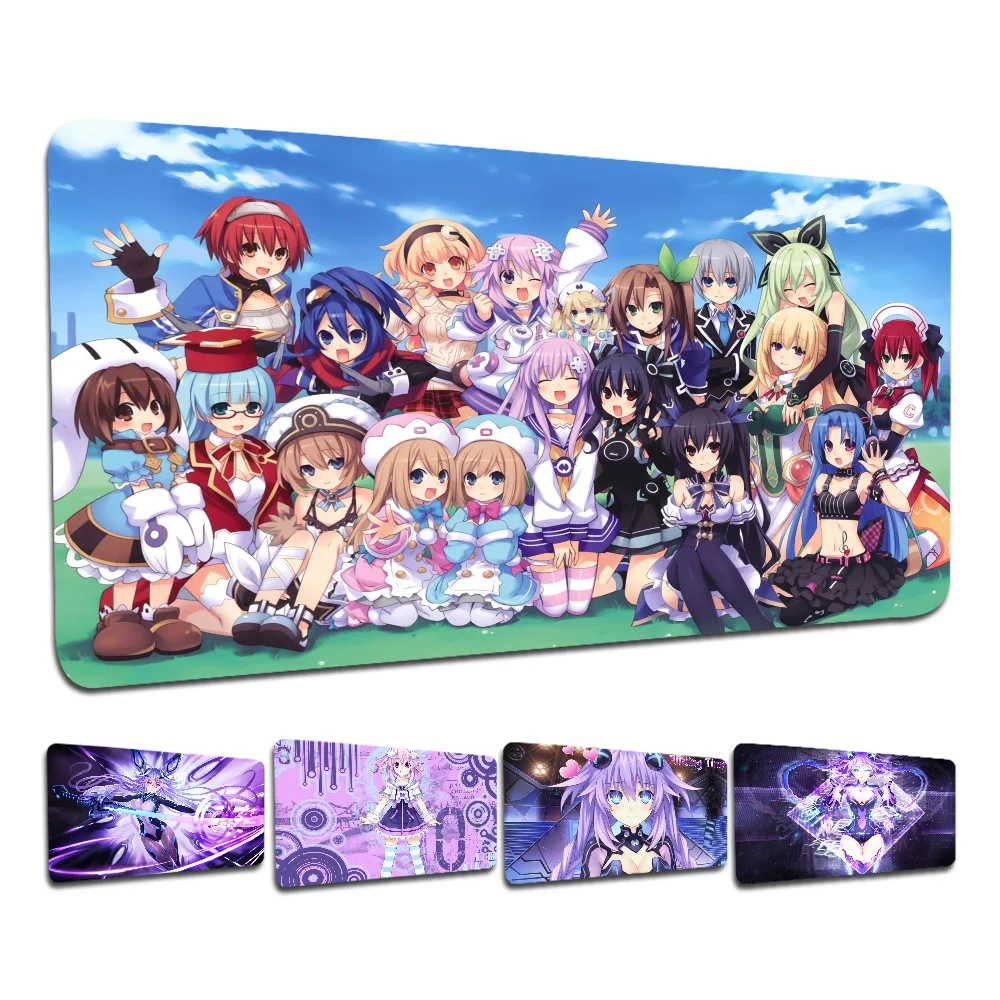 Anime Hyperdimension Neptunia 80x30cm XL Lockedge Desktop Desk Mat Kawaii Gaming Accessories Students Writing Pad