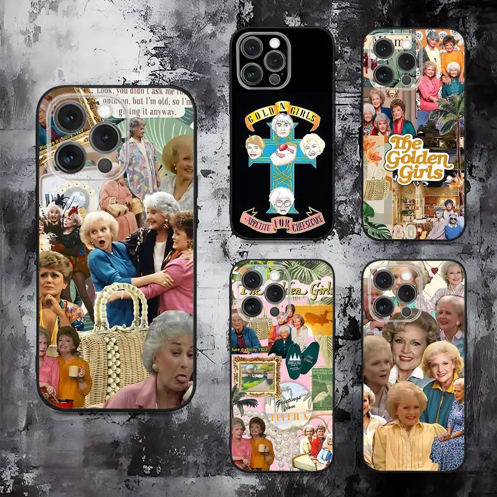 

G-Golden Sisters Phone Case For iPhone 16,15,14,13,12,11,Pro,Max,Plus,X,XS,SE,E,Mini,Soft Silicone Black Case
