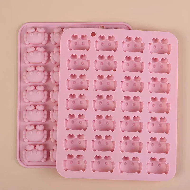 3D Crab Candy Silicone Mold Cartoon Animal Gummy Jelly Pudding Chocolate Ice Cube Tray Soap Cake Decoration Cupcake Topper Tools