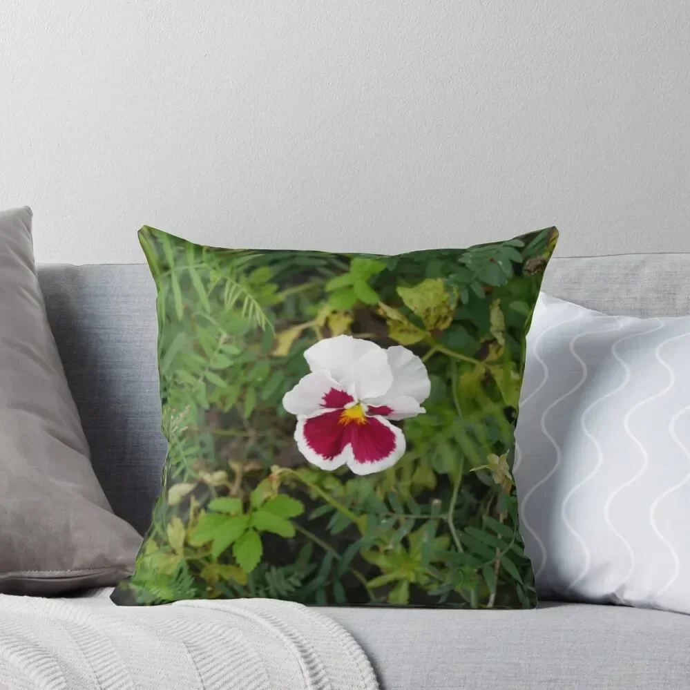 

1 Wild pansy Throw Pillow Luxury Pillow Cover Couch Cushions Marble Cushion Cover pillow