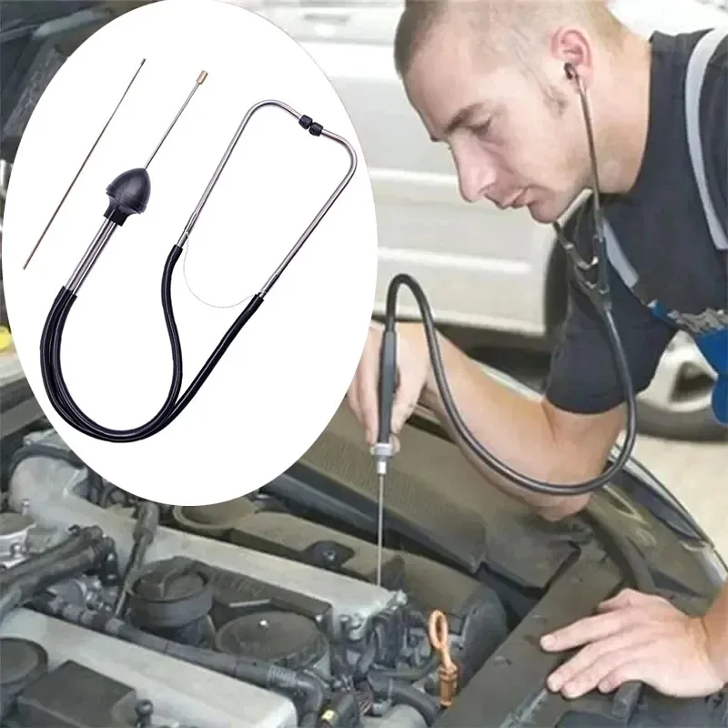 Stéthoscope professionnel pour mécaniciens automobiles, détecteur de bruit de moteur de voiture, outil de diagnostic et de réparation automobile