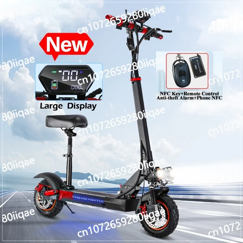 

Управление противоугонной сигнализацией, Bluetooth-динамик, электрический скутер, 800 Вт, 1000 Вт, 10 дюймов, внедорожный электрический скутер, телефон, NFC-ключ, пульт дистанционного управления